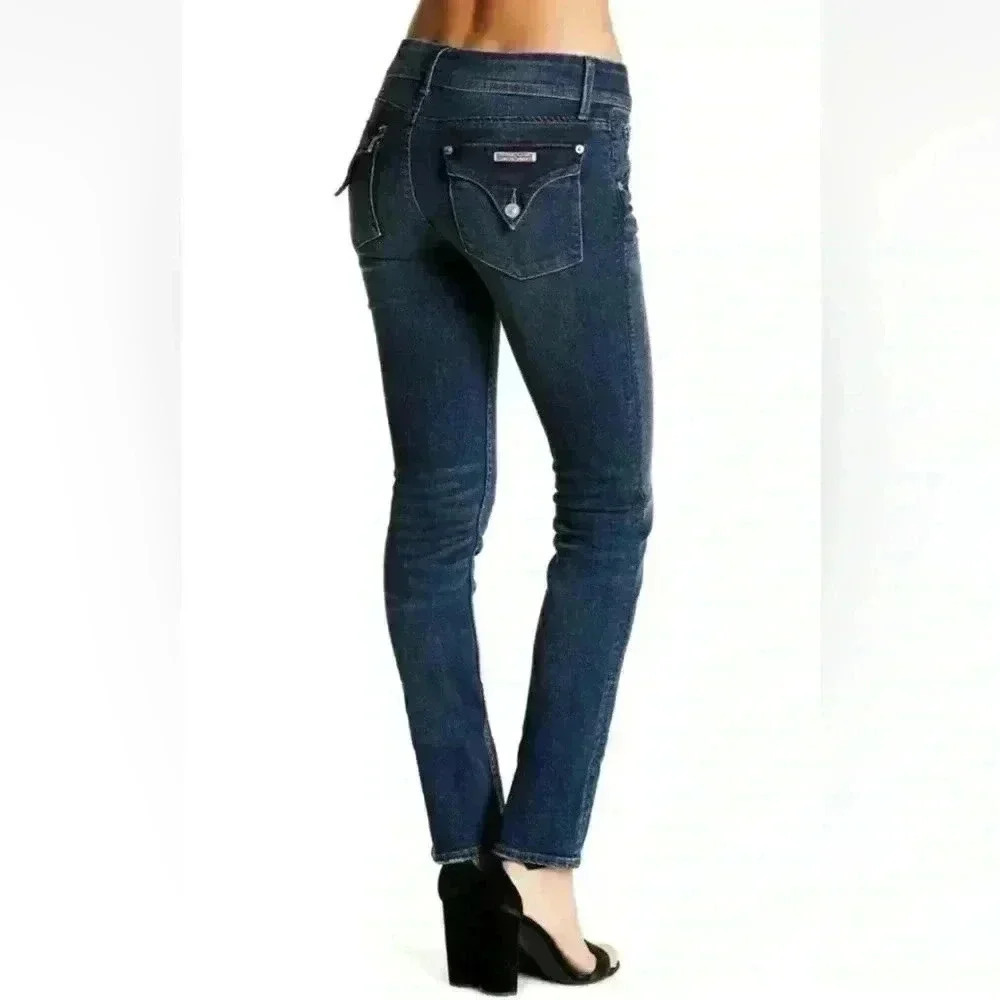 Hudson Dark Wash Collin Skinny Blue Jeans Womens Size 25